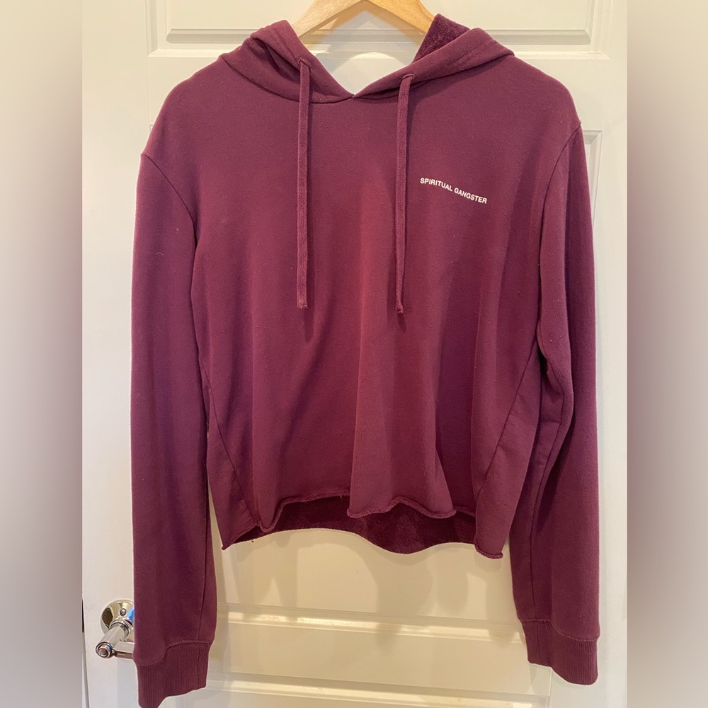 Spiritual Gangster Cropped Hoodie